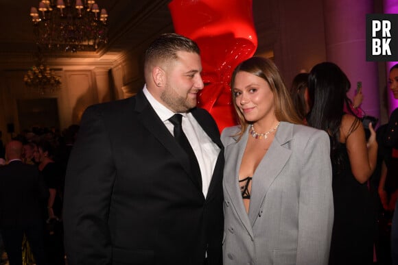 Nicolas Scuderi et Daniela Pinto (Nicocapone) - Soirée du Grand Dîner "Trophée Forbes" au Four Seasons Hôtel George V Paris le 30 septembre 2022. © Coadic Guirec - Rachid Bellak / Bestimage