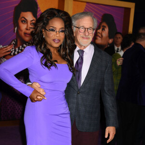 Oprah Winfrey, Steven Spielberg - Première de la comédie musicale "The Color Purple" à New York, le 7 décembre 2023.