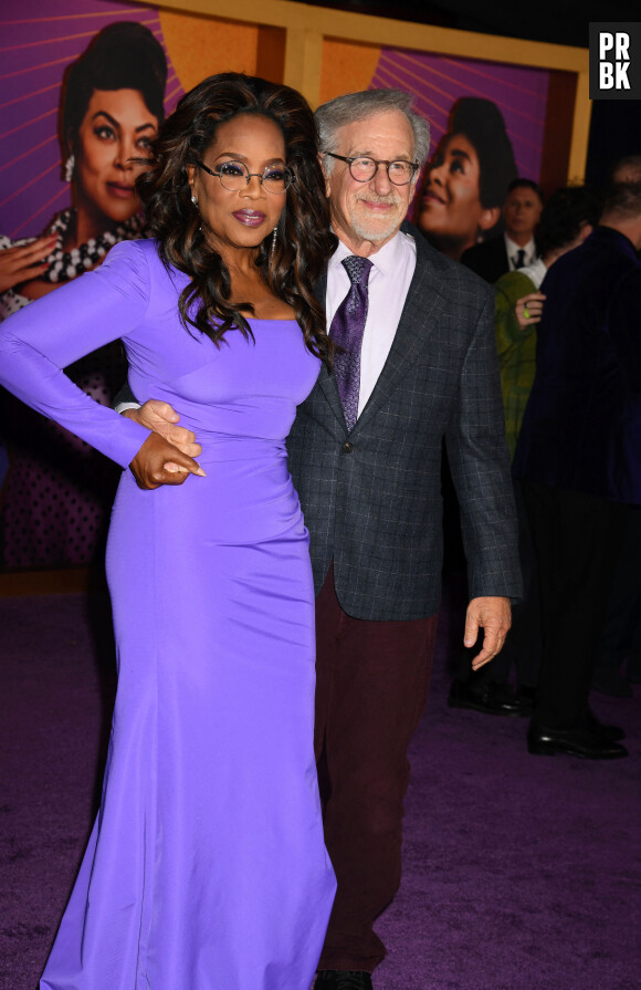 Oprah Winfrey, Steven Spielberg - Première de la comédie musicale "The Color Purple" à New York, le 7 décembre 2023.