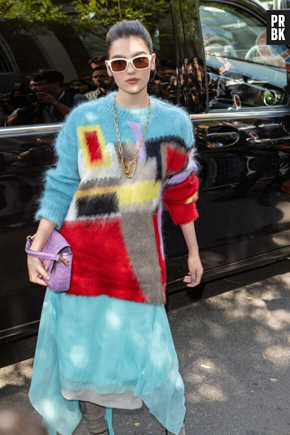 Emily Carey - Arrivées au défilé de mode Fendi Prêt-à-porter printemps/été 2023 lors de la Fashion Week de Milan, Italie, le 21 septembre 2022. © Matteo Rossetti/Mondadori Portfolio/Zuma Press/bestimage