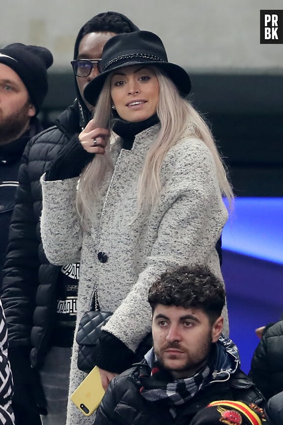 Mélanie Da Cruz dans les tribunes du Stade de France lors du match de football amical France - Colombie. © Cyril Moreau/Bestimage