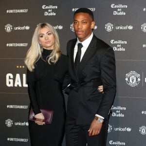 Mélanie Da Cruz et son ex Anthony Martial lors du dîner de gala "United For Unicef" à Manchester.