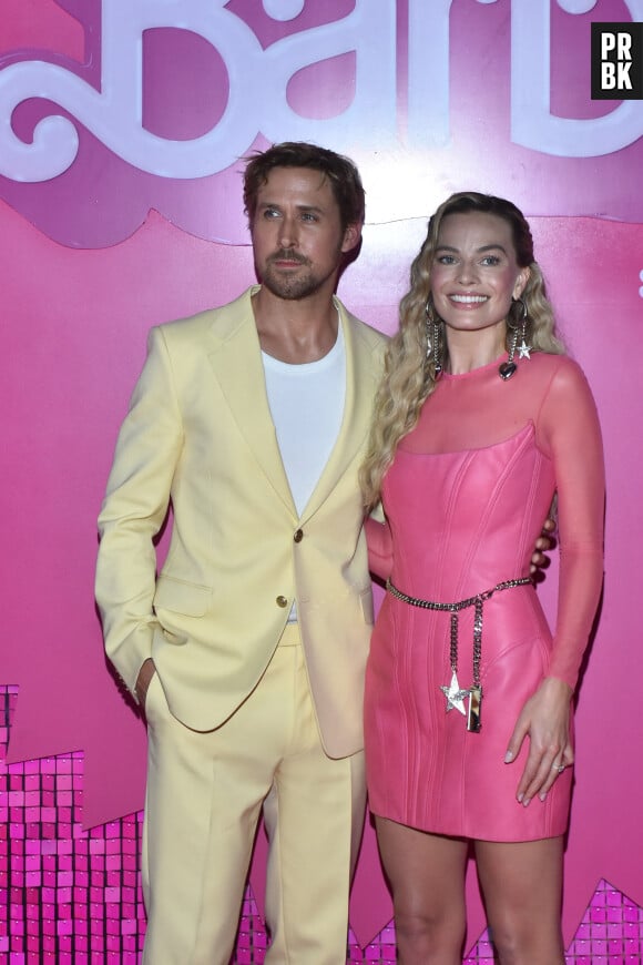 Ryan Gosling et Margot Robbie sur le pink carpet à Mexico. (Credit Image: © Carlos Tischler/eyepix via Zuma Press/Bestimage)