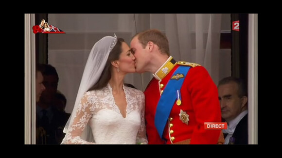 Mariage de William et Kate ... le bisou en photos