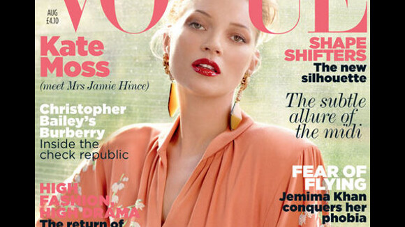Kate Moss : Vogue a choisi la jeune mariée pour sa couverture (PHOTO)
