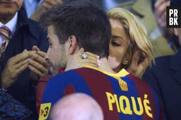Gerard Piqué et Shakira a un match de foot