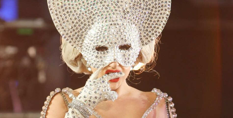 Lady Gaga, avec son masque  