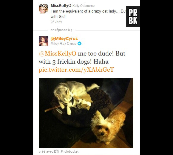 Miley Cyrus est trop fière de présenter sa tribu à sa grande copine, Kelly Osbourne
