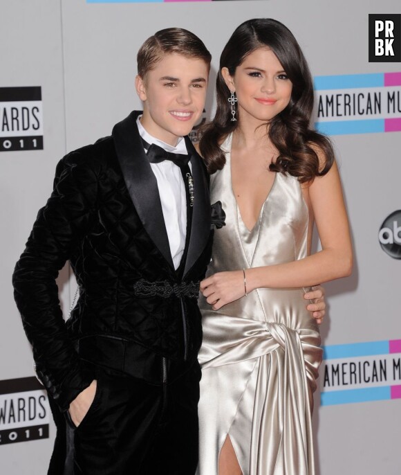 Justin Bieber avec Selena Gomez aux American Music Awards 2011