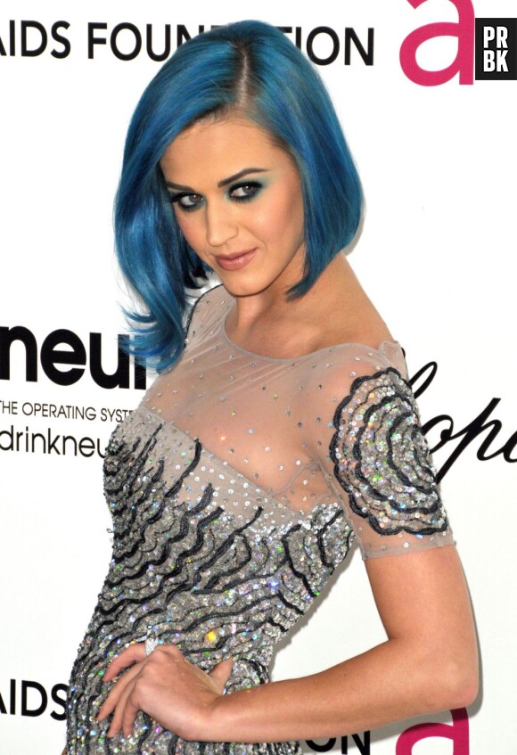 Katy Perry en mode Schtroumpfette