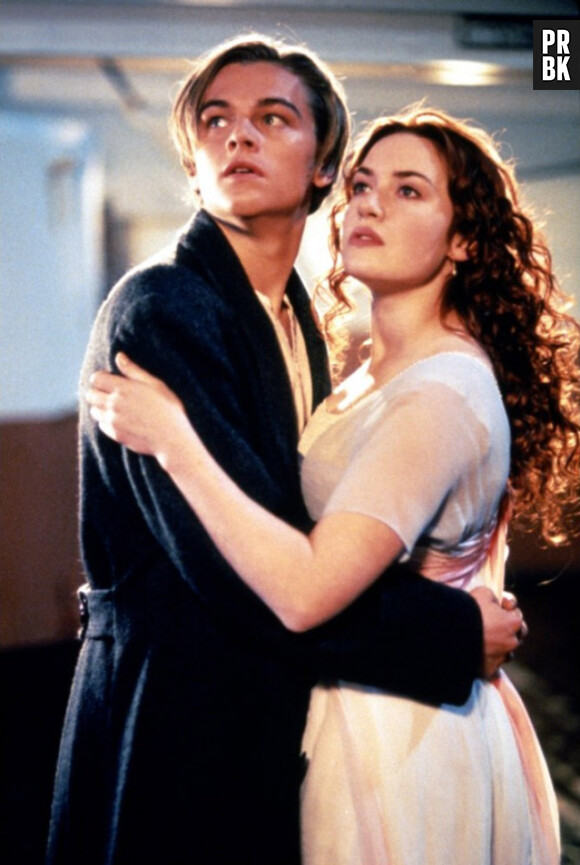 Leonardo Dicaprio et Kate Winslet dans Titanic