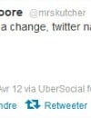 Demi Moore accro de twitter