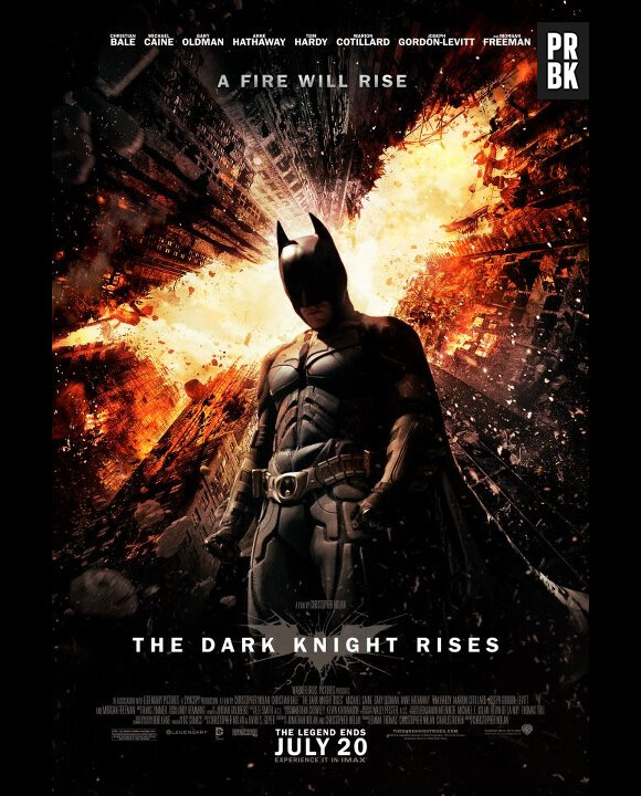 Le nouveau poster enflammé de The Dark Knight Rises