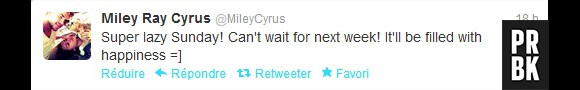 Miley Cyrus annoncerait-elle la date de son mariage sur Twitter ?