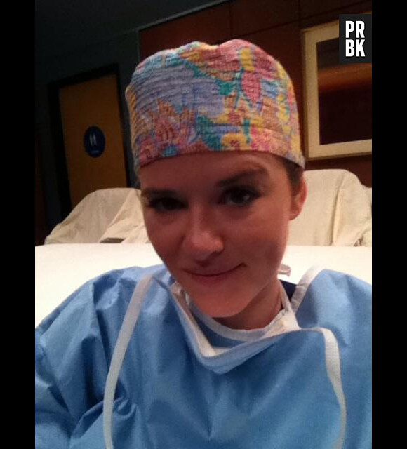 Sarah Drew de retour sur le tournage de Grey's Anatomy le 1er octobre 2012