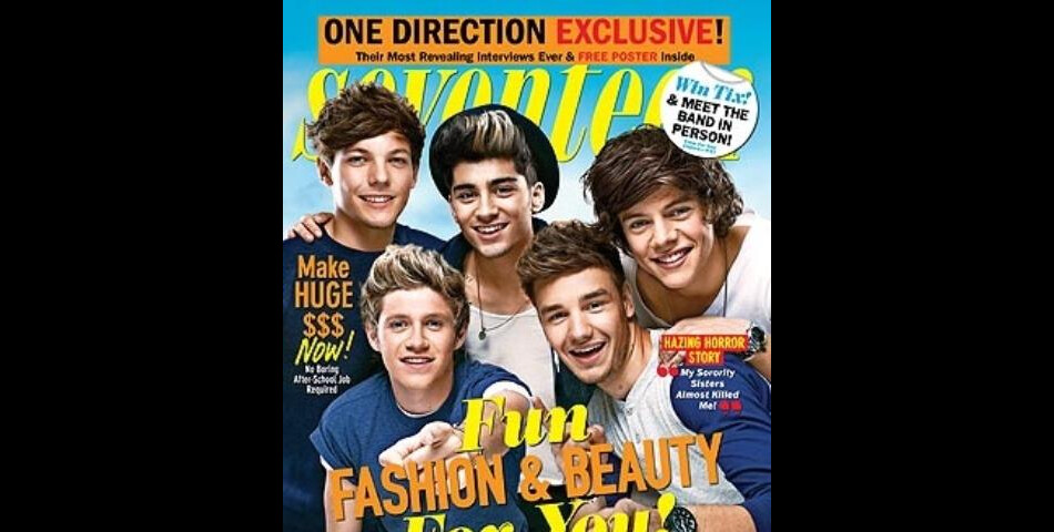 Les One Direction en Une du magazine Seventeen