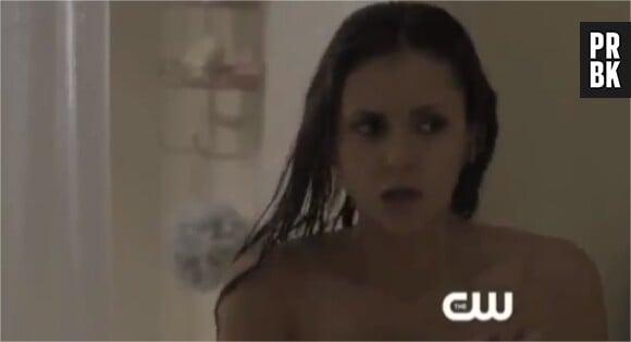 Elena terrorisée par ses visions dans l'épisode 6 de la saison 4 de Vampire Diaries