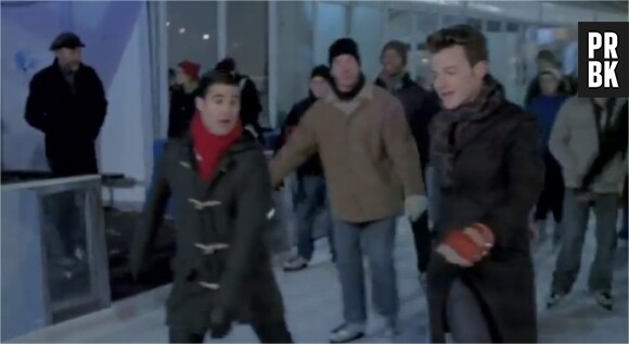 Kurt et Blaine sur la glace dans l'épisode 10 de la saison 4 de Glee