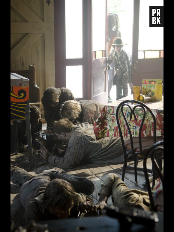 The Walking Dead et ses zombies vont causer quelques problèmes à Carl et Michonne