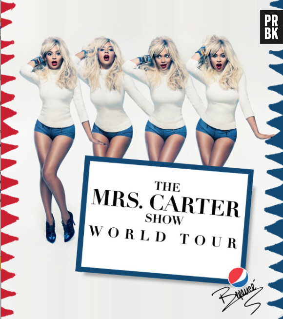 Beyoncé en pin-up blonde rétro pour The Mrs Carter Show World Tour (en avril 2013 en France)