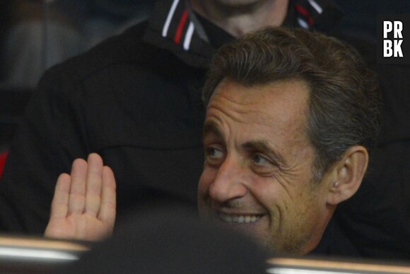 L'ex Président Nicolas Sarkozy a asssité à la victoire du PSG, au parc des Princes le 29 mars 2013