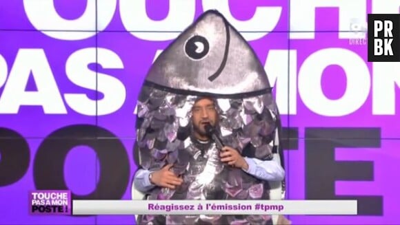 Cyril Hanouna déguisé en sardine pour recevoir Patrick Sébastien dans Touche pas à mon poste sur D8