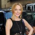 Lindsay Lohan est apparue fraîche et souriante hier
