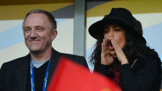Finale Coupe de la Ligue 2013 : Salma Hayek, supportrice au taquet mais déçue