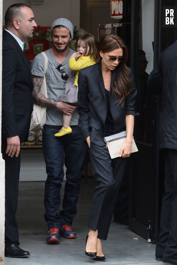David Beckham sourit, Victoria non. Comme d'hab.