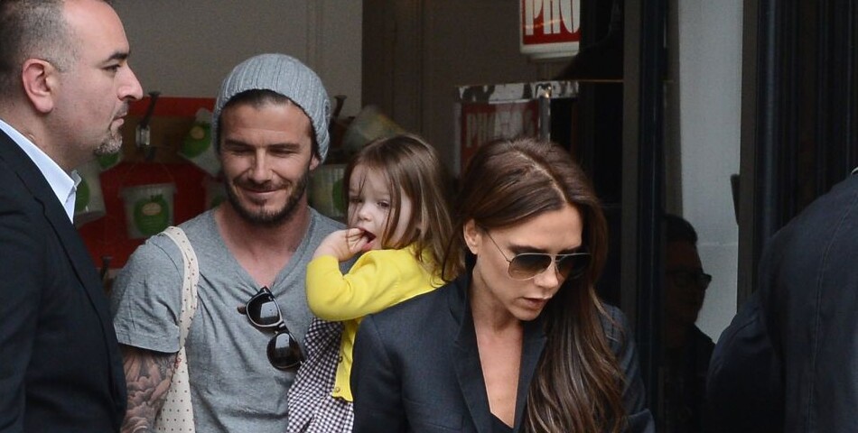 David Beckham sourit, Victoria non. Comme d&#039;hab.