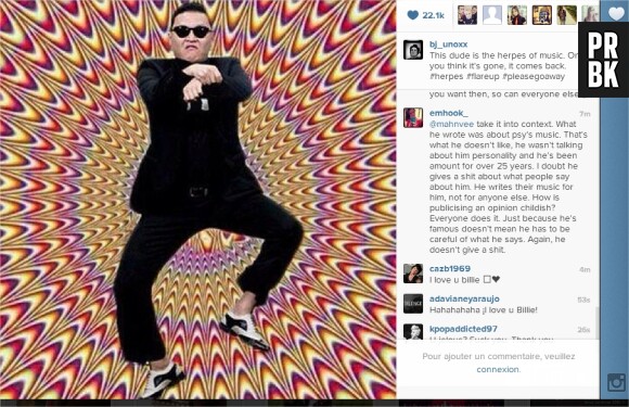 Billy Joe Armstrong clashe Psy sur Instagram