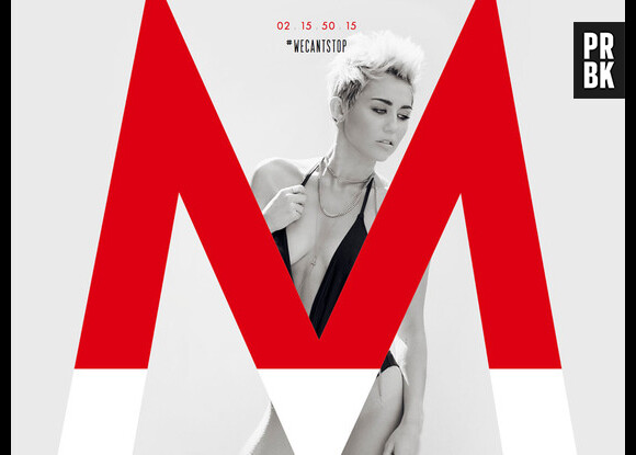 Miley Cyrus très décolletée sur la pchette de son single, We Can't Stop