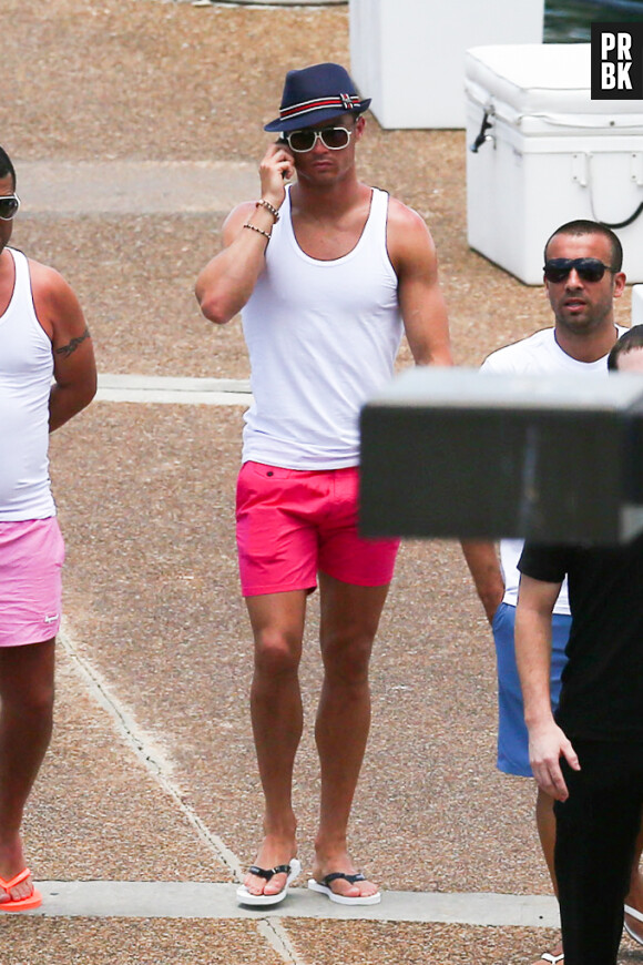 Cristiano Ronaldo profite de ses vacances à Miami en juin 2013