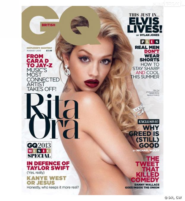 Rita Ora nue en Une de GQ pour le mois de juillet 2013