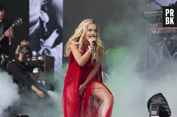 Rita Ora lors de son concert à Glastonbury le samedi 29 juin 2013