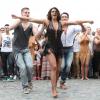 Shy'm au flash mob Danse avec les stars 4 le 2 juillet 2013 à Paris
