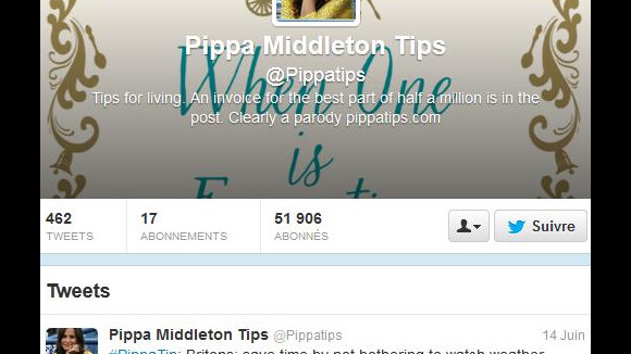 Pippa Middleton : son combat pour fermer un compte twitter parodique à son nom
