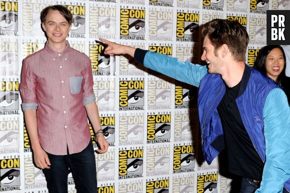 Andrew Garfield et Dane DeHaan au Comic Con 2013 pour le panel consacré à The Amazing Spider-Man 2