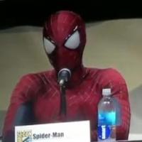 Andrew Garfield au Comic Con 2013 : il débarque en costume de Spider-Man