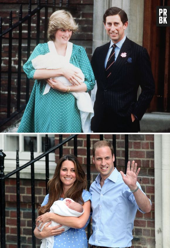 Kate Middleton en 2013 et Diana en 1982 : des sorties de maternité similaires ?