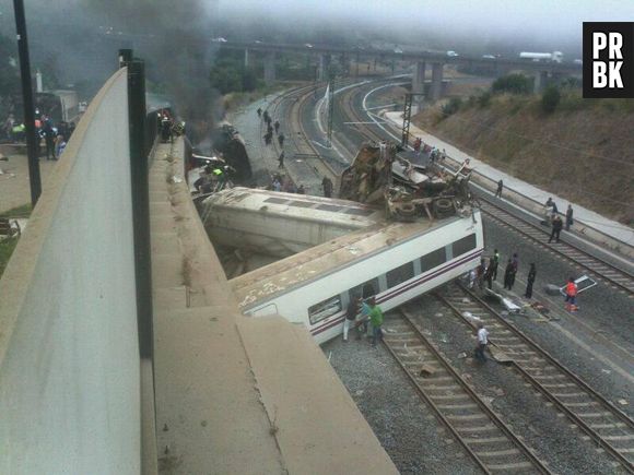 Espagne : déraillement d'un train à Saint-Jacques de Compostelle