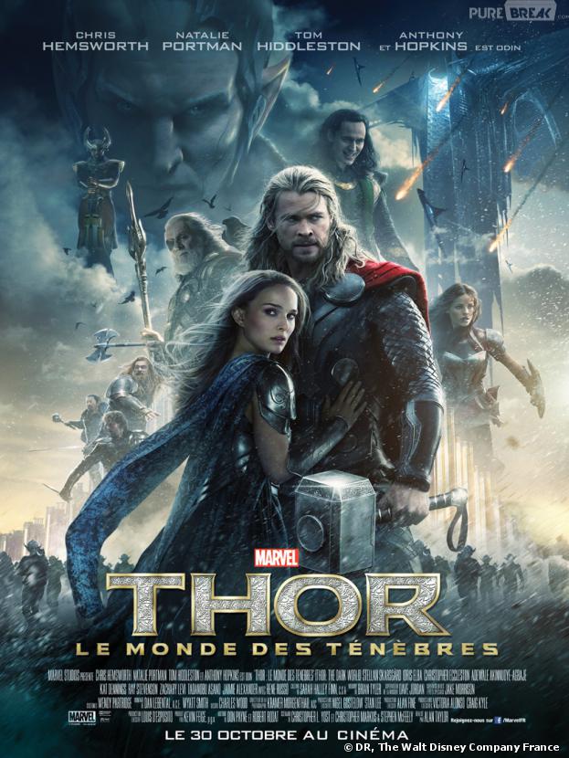 Nouveau poster de Thor 2 avec Chris Hemsworth, Natalie Portman, Tom Hiddleston et Anthony Hopkins