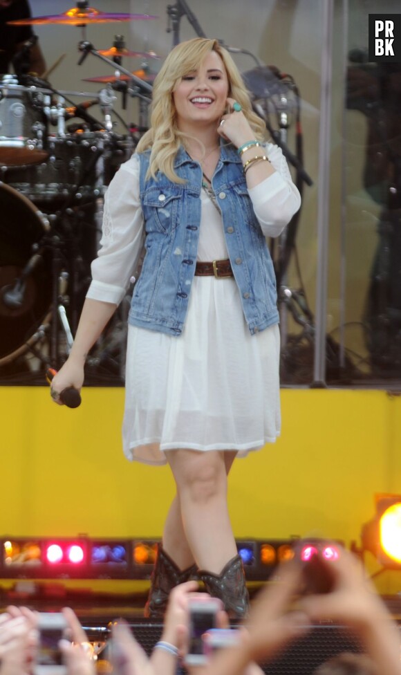 Demi Lovato en concert à New York le 28 juin 2013