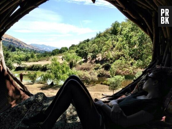 Lea Michele s'évade dans les montagnes