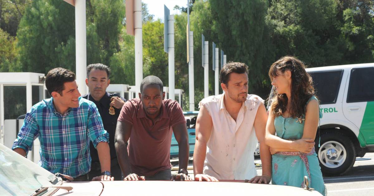 New Girl saison 3, épisode 1 : Schmidt, Winston, Jess et Nick arrêtés