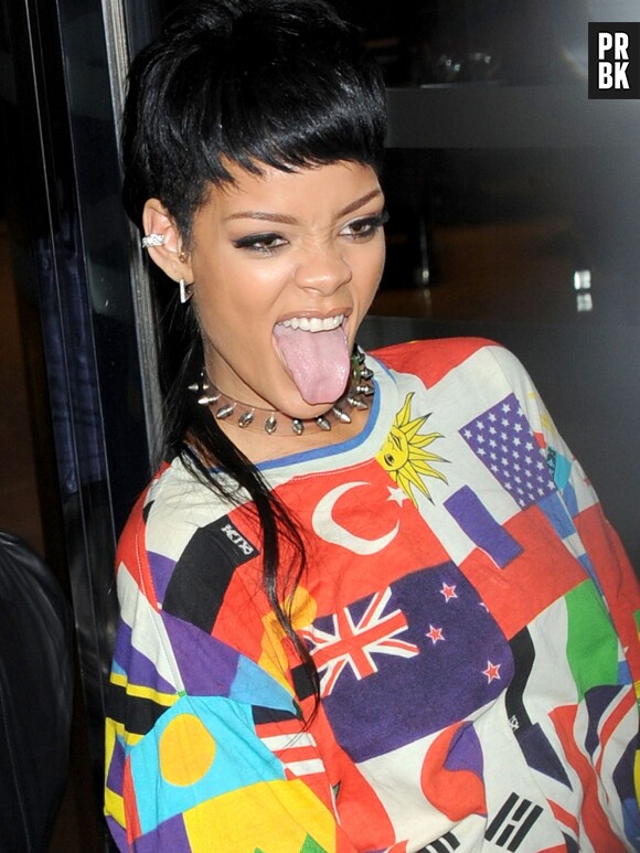 Rihanna en mode provoc', le 11 septembre 2013 à Londres