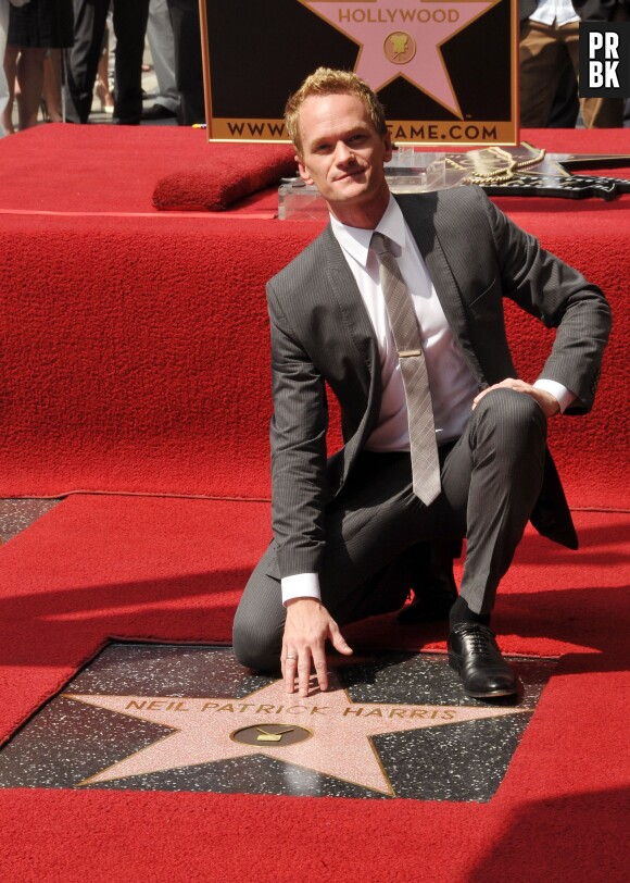Neil Patrick Harris sur le "Walk of Fame", le 15 septembre 2011 à Hollywood