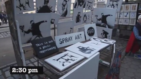 Banksy : des oeuvres originales bradées à 40 euros