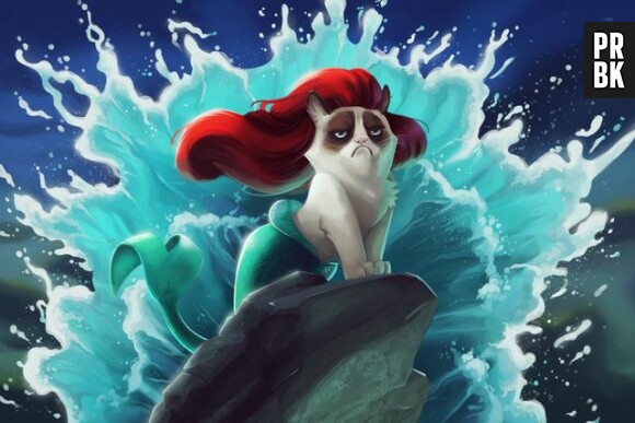 Grumpy Cat en Petite Sirène selon Eric Proctor