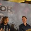 Natalie Portman et Tom Hiddleston à la conférence de presse de Thor 2 le jeudi 24 octobre à Paris